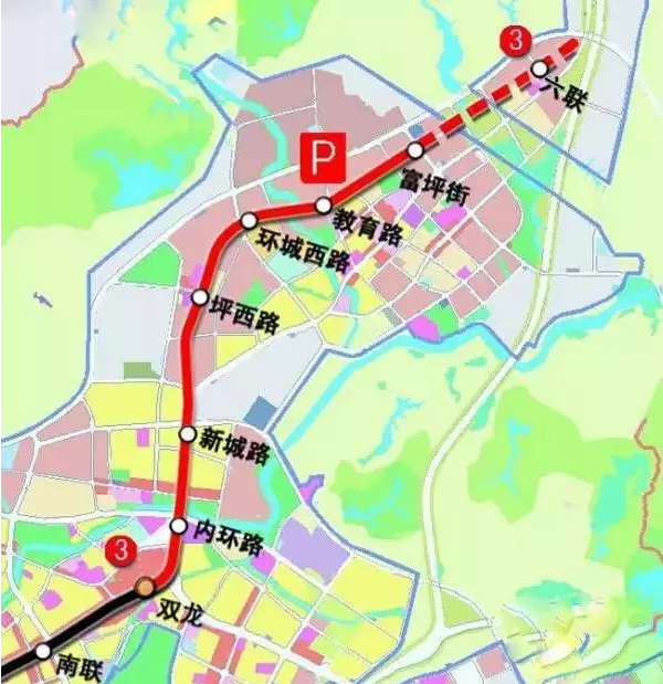 地铁三号线东延段的建成,将加快深圳国际低碳城等重点片区的开发建设